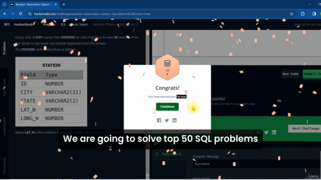 SQL Coding Challenge Bootcamp: 50 Challenges Solved Complete – Screenshot 2