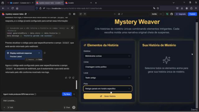 Aprenda Rápido Automação e Vibe Coding com n8n e Lovable – Screenshot 1