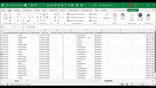 Lohnabrechnung mit KI – Screenshot 2