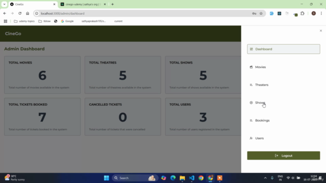 Next.js 15 & Supabase - Online Movie Tickets Booking App – Screenshot 1