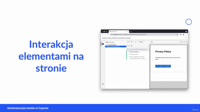 [2025] Cypress od podstaw: Automatyzacja testów – Screenshot 3