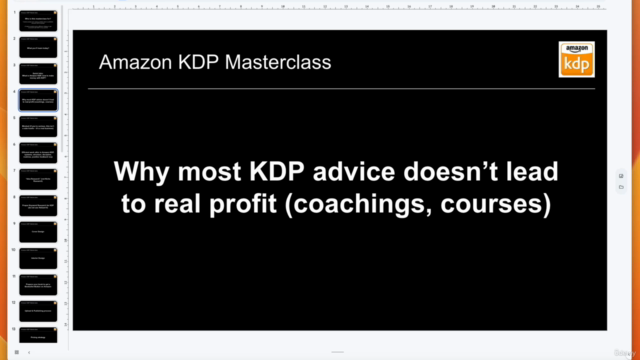 KDP Masterclass For Creative People (Part 2/3) – Screenshot 1