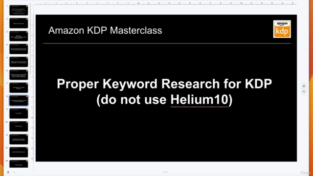 KDP Masterclass For Creative People (Part 2/3) – Screenshot 2