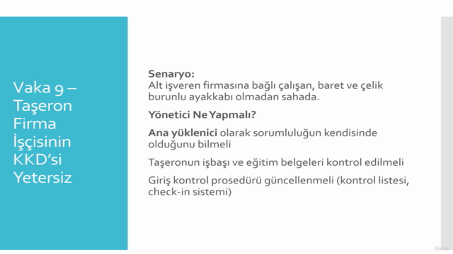 Yöneticilere Özel İş Sağlığı ve Güvenliği (İSG) Eğitimi – Screenshot 4
