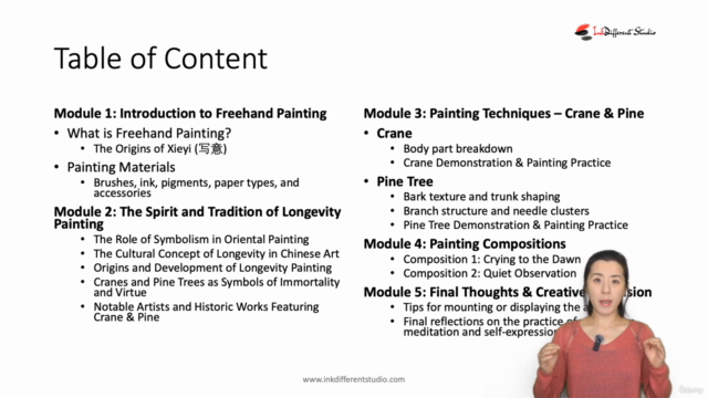 Relax With Chinese Painting - Crane & Pine Tree – Screenshot 2