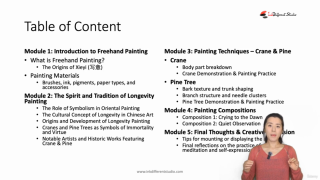 Relax With Chinese Painting - Crane & Pine Tree – Screenshot 3