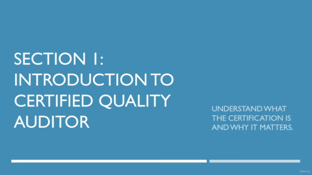 ASQ CQA: Certified Quality Auditor Training Course – Screenshot 1