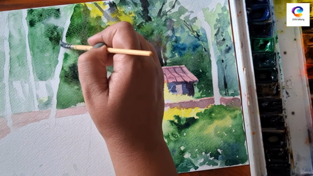 Watercolour Painting Landscape – Screenshot 2