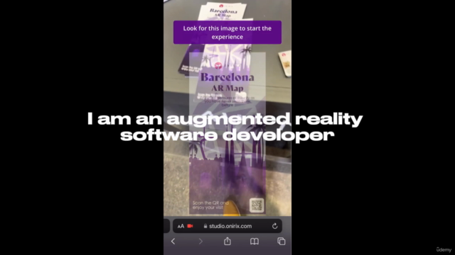 Build Image Tracking Augmented Reality app in Unity & AR Kit – Screenshot 1