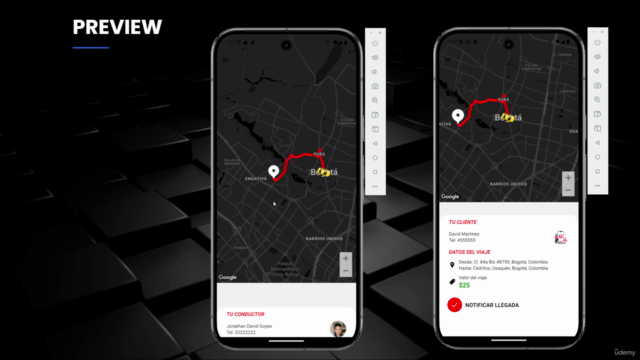 Crea una APP clone InDriver UBER React Native y Spring Boot – Screenshot 4