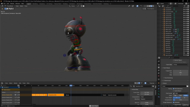 Blender 4.5 Création d'un Robot pour débutants – Screenshot 3