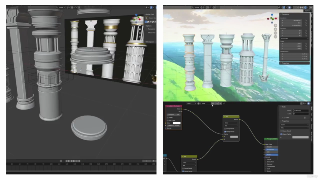 Create a Stylized Fantasy Environment in Blender – Screenshot 1