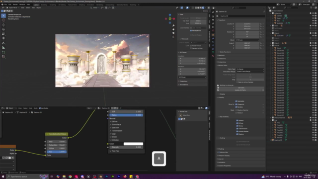 Create a Stylized Fantasy Environment in Blender – Screenshot 4
