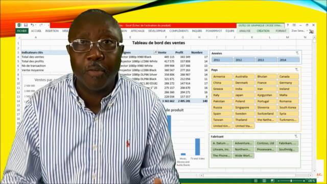 Excel 2013 : Créer votre tableau de bord interactif de A à Z – Screenshot 3