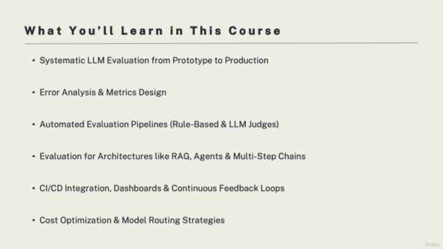 Mastering LLM Evaluation: Build Reliable Scalable AI Systems – Screenshot 2