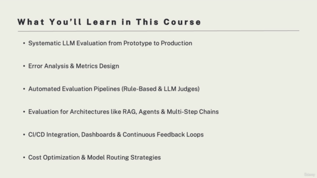 Mastering LLM Evaluation: Build Reliable Scalable AI Systems – Screenshot 3