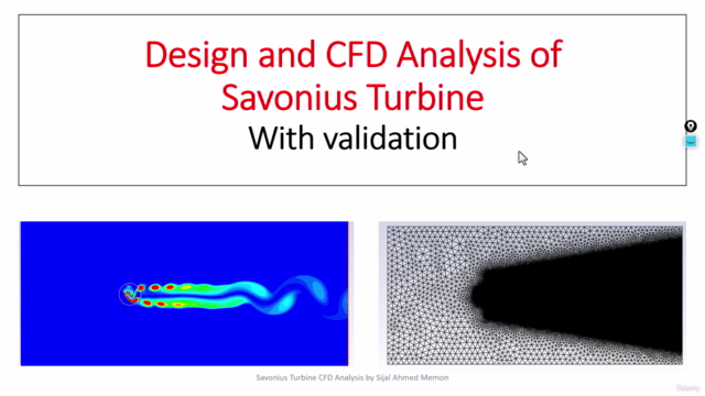 Savonius wind turbine CFD analysis and validation – Screenshot 1