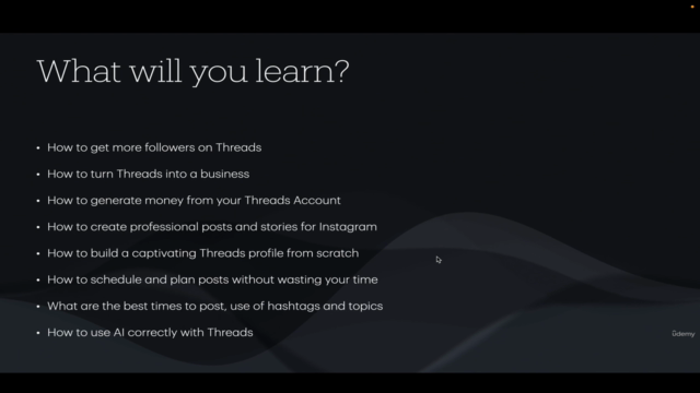 Threads By Instagram Masterclass: Build Your Creator Brand – Screenshot 3