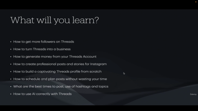 Threads By Instagram Masterclass: Build Your Creator Brand – Screenshot 4