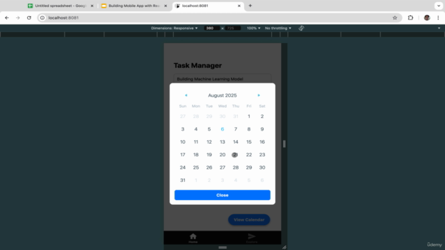 Build and Design Mobile App with Typescript & React Native – Screenshot 2