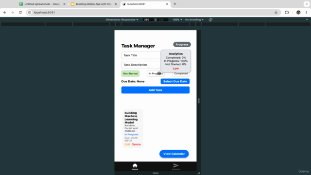 Build and Design Mobile App with Typescript & React Native – Screenshot 3
