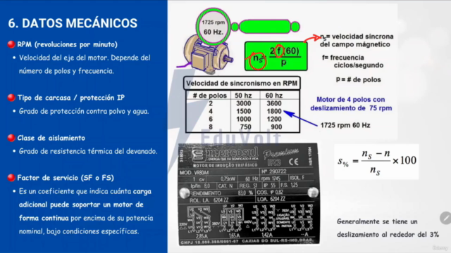 Interpretación técnica de placas de motores eléctricos – Screenshot 3