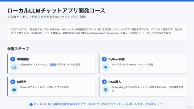 【初心者向け】ローカルLLMを使ってRAGを導入したチャットアプリを作ろう!いくら使っても無料のAI環境を手に入れよう! – Screenshot 2