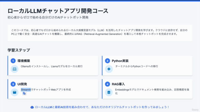 【初心者向け】ローカルLLMを使ってRAGを導入したチャットアプリを作ろう!いくら使っても無料のAI環境を手に入れよう! – Screenshot 3