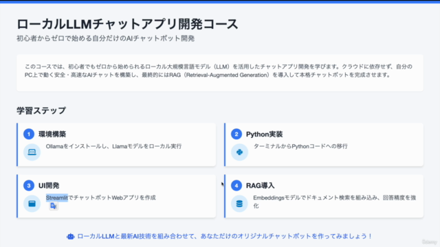 【初心者向け】ローカルLLMを使ってRAGを導入したチャットアプリを作ろう!いくら使っても無料のAI環境を手に入れよう! – Screenshot 4