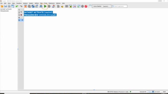 Data Analysis with SPSS using menu bar and SPSS Syntax – Screenshot 4