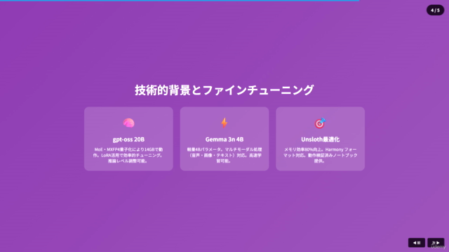 OpenAI gpt-oss 20B / Goole Gemma 3n 4Bファインチューニング完全攻略講座 – Screenshot 3