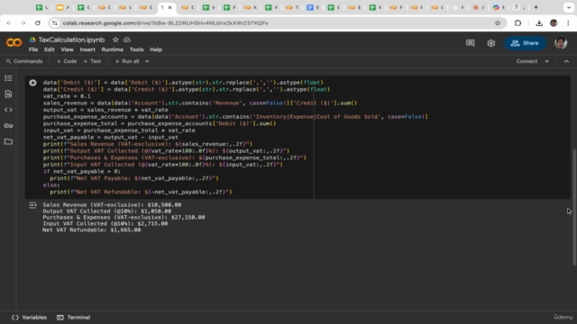 Accounting and Bookkeeping with Python & Generative AI – Screenshot 1