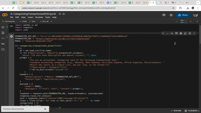 Accounting and Bookkeeping with Python & Generative AI – Screenshot 3