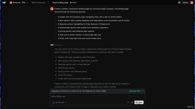 Vibe Coding with Vercel v0: From Idea to MVP in a Weekend – Screenshot 2