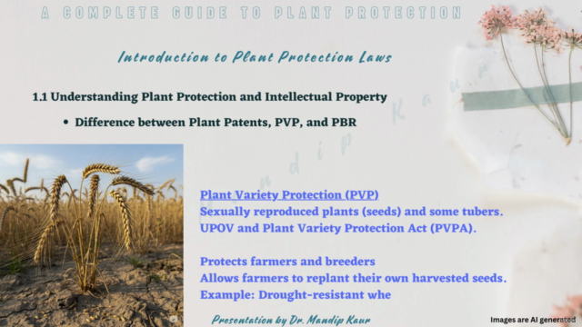 Intellectual Property Rights and Plant Protection – Screenshot 1
