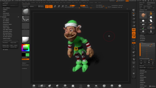Become a ZBrush Master: Create Your Own 3D Elf Character - Screenshot_03