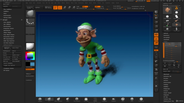 Become a ZBrush Master: Create Your Own 3D Elf Character - Screenshot_04