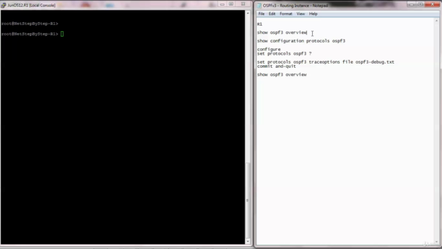 Juniper JNCIA IPv6 OSPFv3 – Screenshot 4
