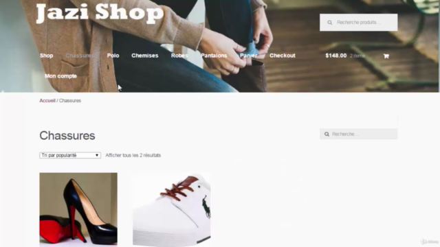 Créer un site web de commerce en ligne – Screenshot 1