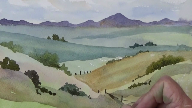 Paint Landscapes in Watercolor Part 1 – Screenshot 2