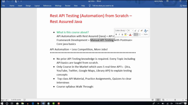 Rest API Testing (Automation) from Scratch-Rest Assured Java – Screenshot 1