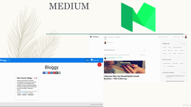 Make Medium (https://medium.com) Clone in Ruby on Rails – Screenshot 2