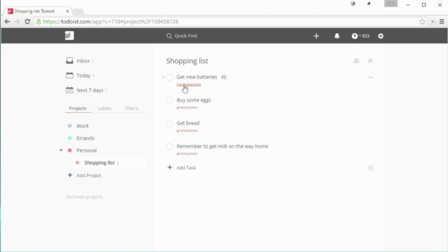 Getting Started with Todoist – Screenshot 2