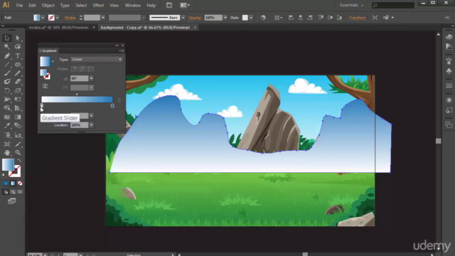 Make your own 2D Game Backgrounds with Adobe Illustrator – Screenshot 4