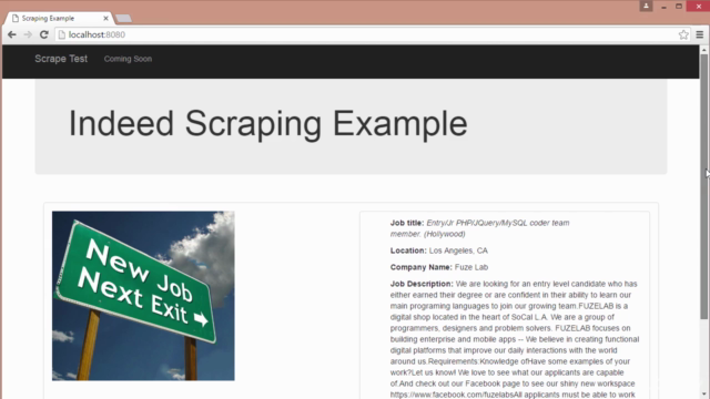 Learn Web Scraping with Node.js – Screenshot 2