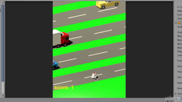 Unity 3D 2017 - Build , program & publish Crossy Road game – Screenshot 4
