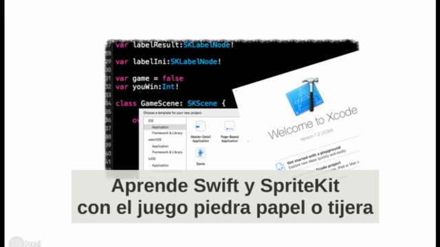 Aprende Swift y SpriteKit con el juego piedra papel o tijera – Screenshot 1