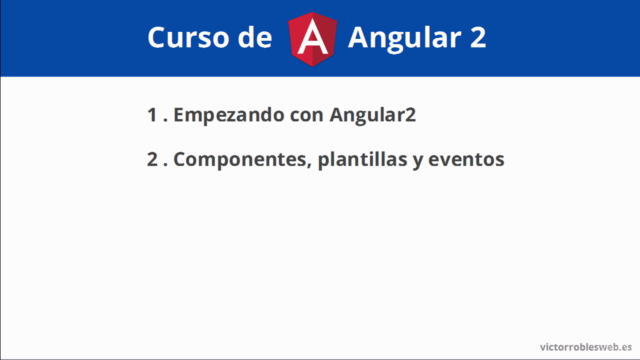 Curso de Angular 2 en Español - Crea webapps desde cero – Screenshot 2