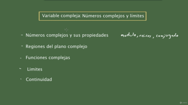 Variable compleja: Números complejos y límites – Screenshot 1