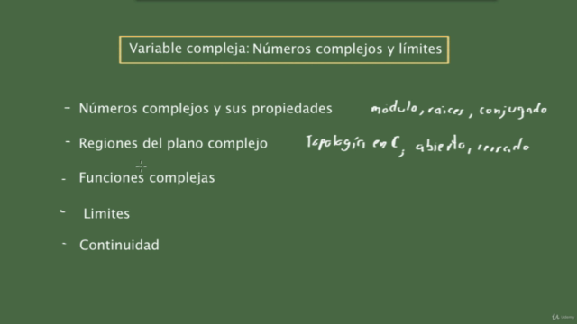 Variable compleja: Números complejos y límites – Screenshot 2